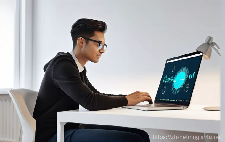 네트워크 장비 설치 가이드 - A cozy and technologically advanced living room where a family of three (two parents and a toddler w...