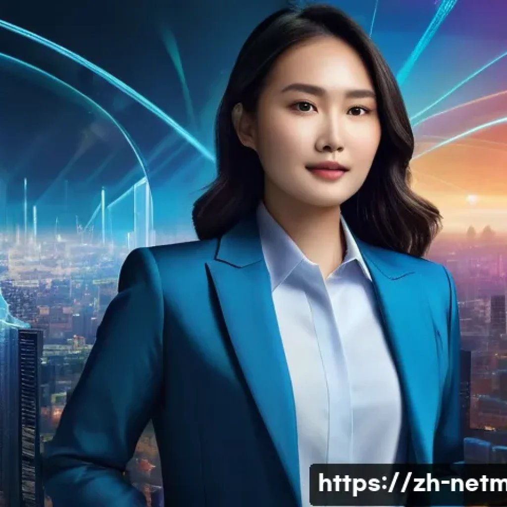 네트워크 자격증 취득 후 커리어 전략 - **Prompt:** A vibrant, highly detailed, realistic illustration of a young, confident East Asian prof...